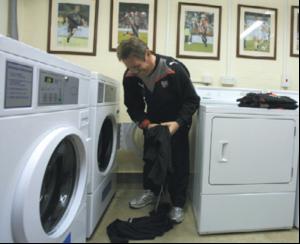 Keeping football clean