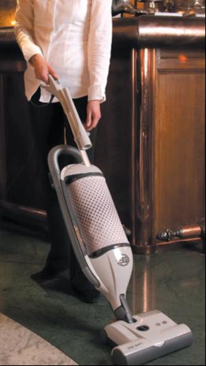 Upright cleaning leaves bars gleaming
