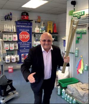 Holding a torch for cleaning