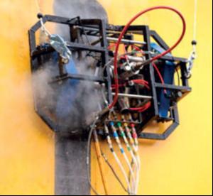 Prepare steel surfaces for new coatings