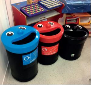 Happy recycling with a smile