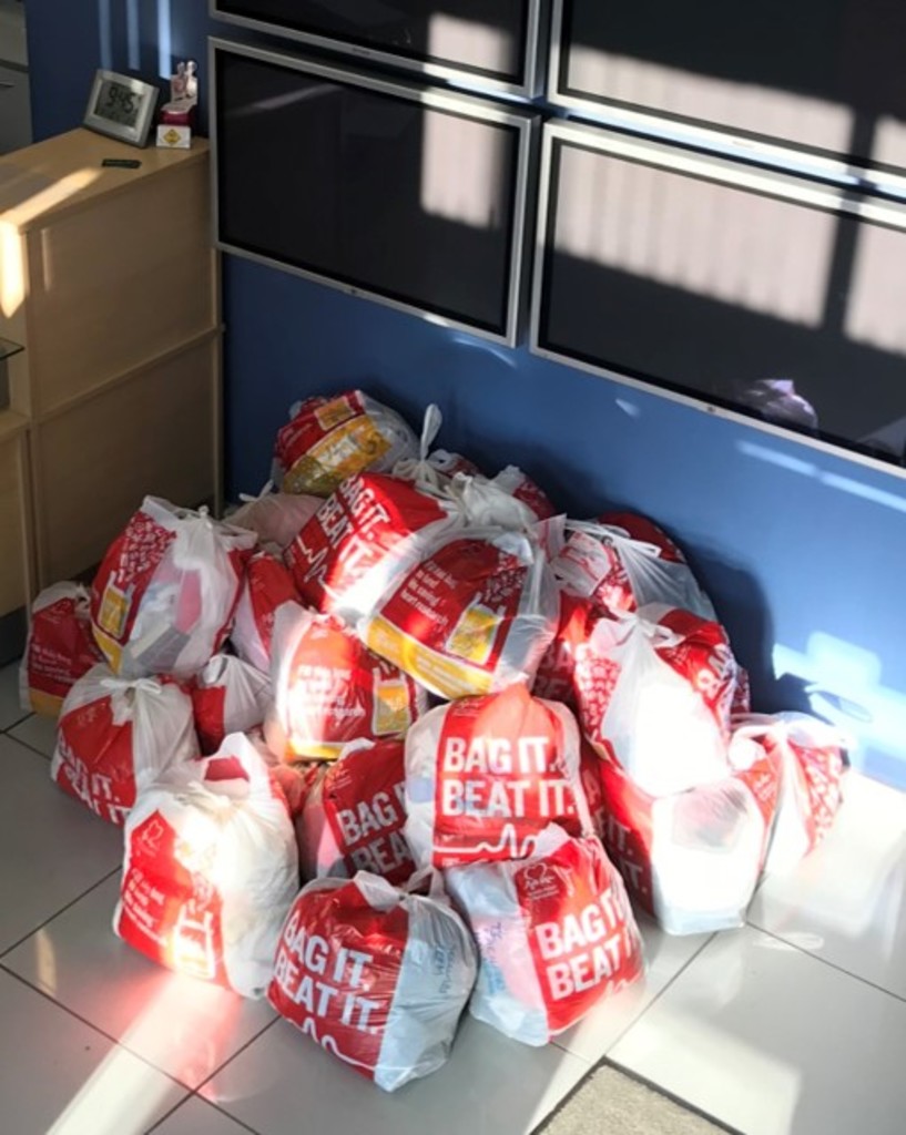 Donations are in the bag for British Heart Foundation