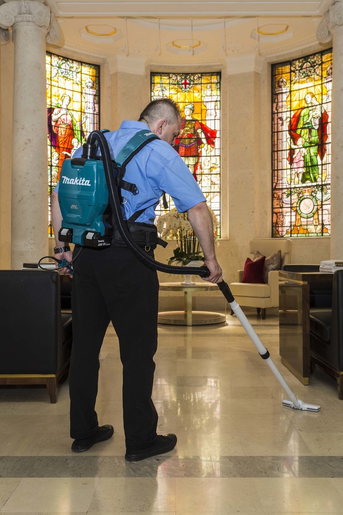 Enhance Office Cleaning committed to Makita back-pack vacuum cleaners