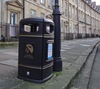 Heritage litter bin boasts integral fire extinguisher